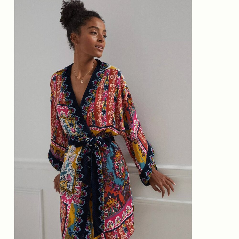 Anthropologie Zadie Velvet Robe/Kimono
